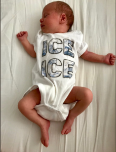 Sharon Marshall shares cute pic of baby Betsey in Ice Ice bodysuit 