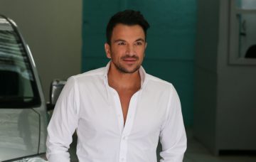 Peter Andre leaving ITV This Morning TV Studios after appearing on the show - London