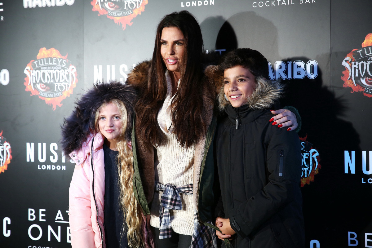 Katie Price attends Shocktober Fest with Junior and Princess
