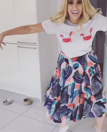 Stacey Solomon's crab impression