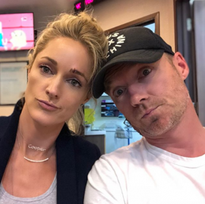 Storm and Ronan keating in A&e