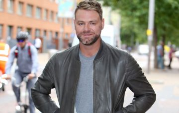 Brian McFadden outside ITV Studio
