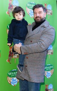 Nick Knowles and his son, Edward, at Mr. Tod’s Lair launch event at Willows Activity Farm