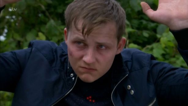 Lachlan White captured in Emmerdale