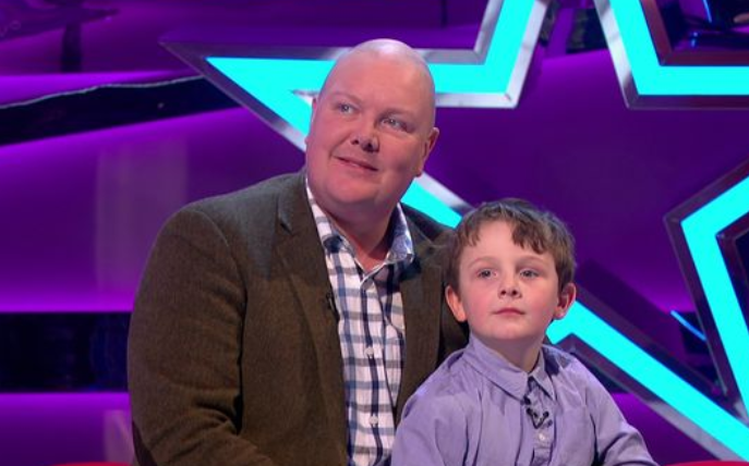 Dominic Brunt and son Danny