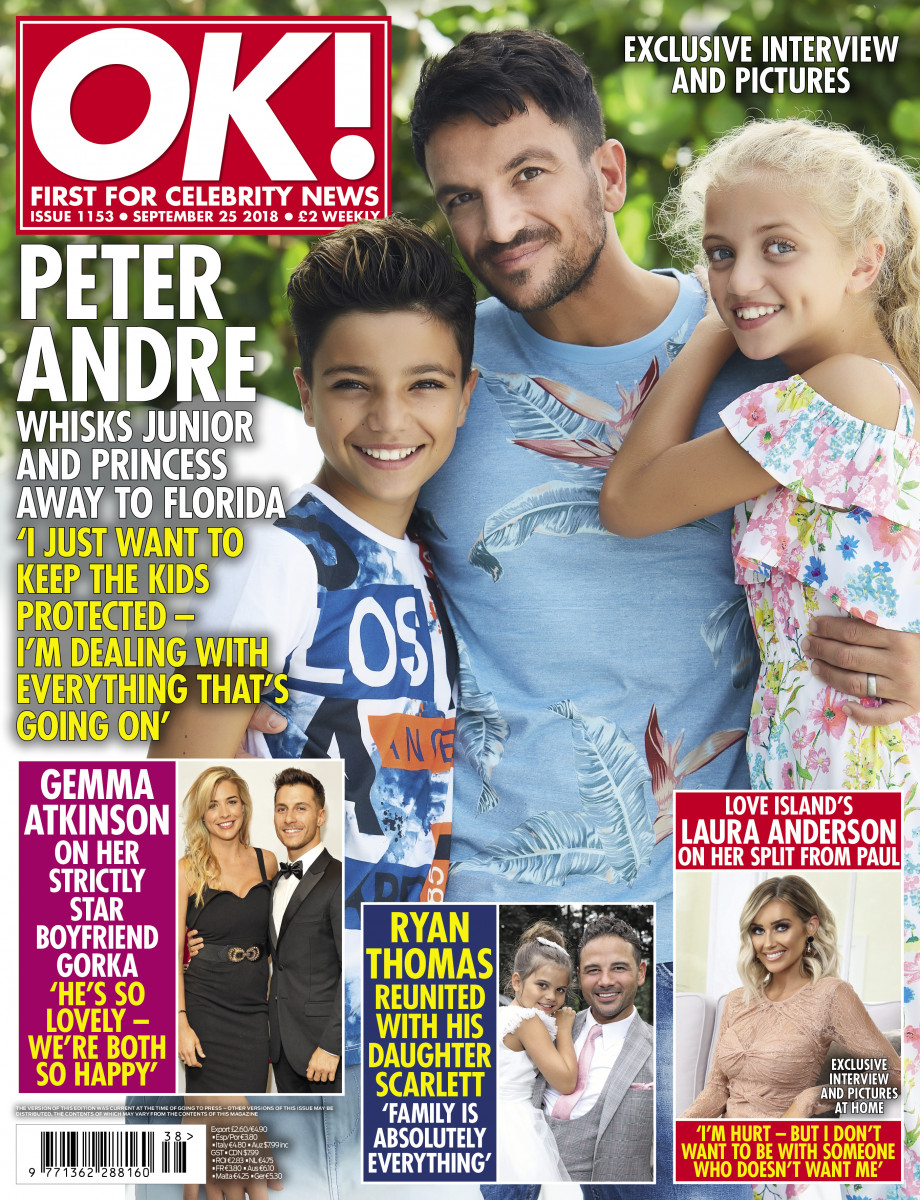 Peter Andre and his kids for OK! Magazine
