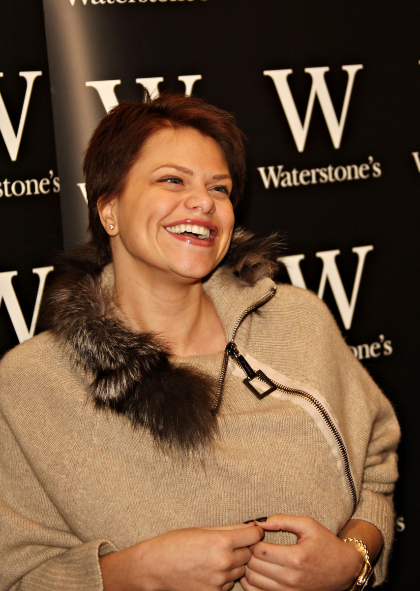Jade Goody, Jade Goody is pictured at her book signing of 'Catch a Falling Star' which was held at Waterstones in Lakeside
