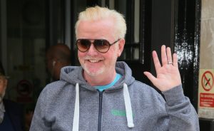 Chris Evans seen leaving BBC Radio 2 studios after he quit the BBC for Virgin Radio - London