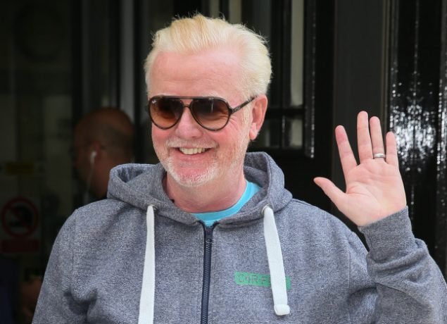 Chris Evans seen leaving BBC Radio 2 studios after he quit the BBC for Virgin Radio - London
