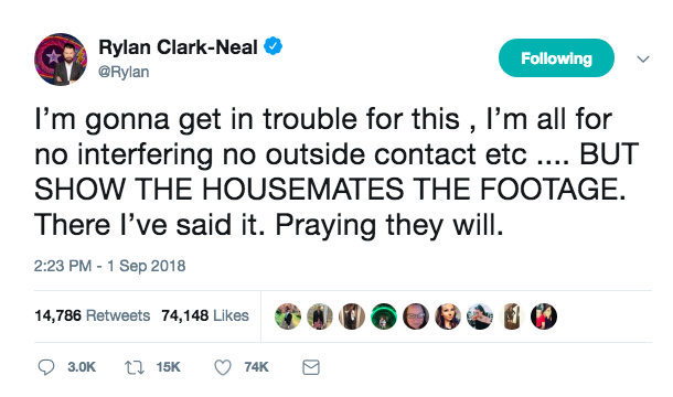 Rylan tweet