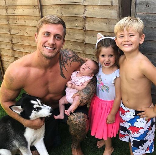 Dan Osborne and children