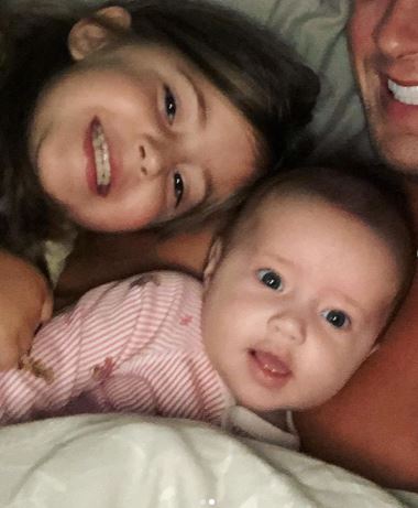 Dan Osborne with his daughters