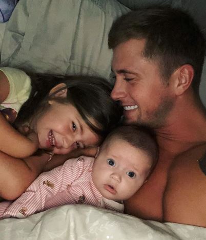 Dan Osborne with his daughters