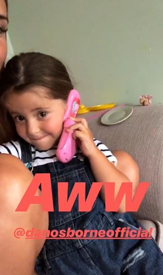 Jacqueline Jossa's daughter calls Dan Osborne in CBB house
