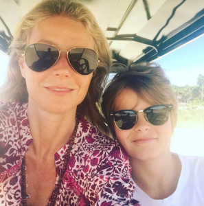 Gwyneth Paltrow and her son Moses