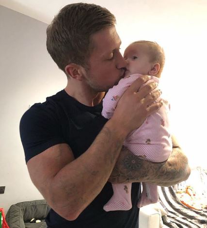Dan Osborne with Mia