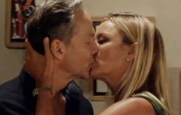 Mel and Ray kiss