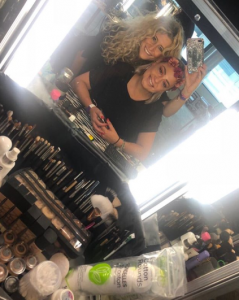 Lisa Armstrong backstage at Strictly