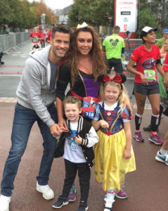 Michelle Heaton and her family at Disneyland