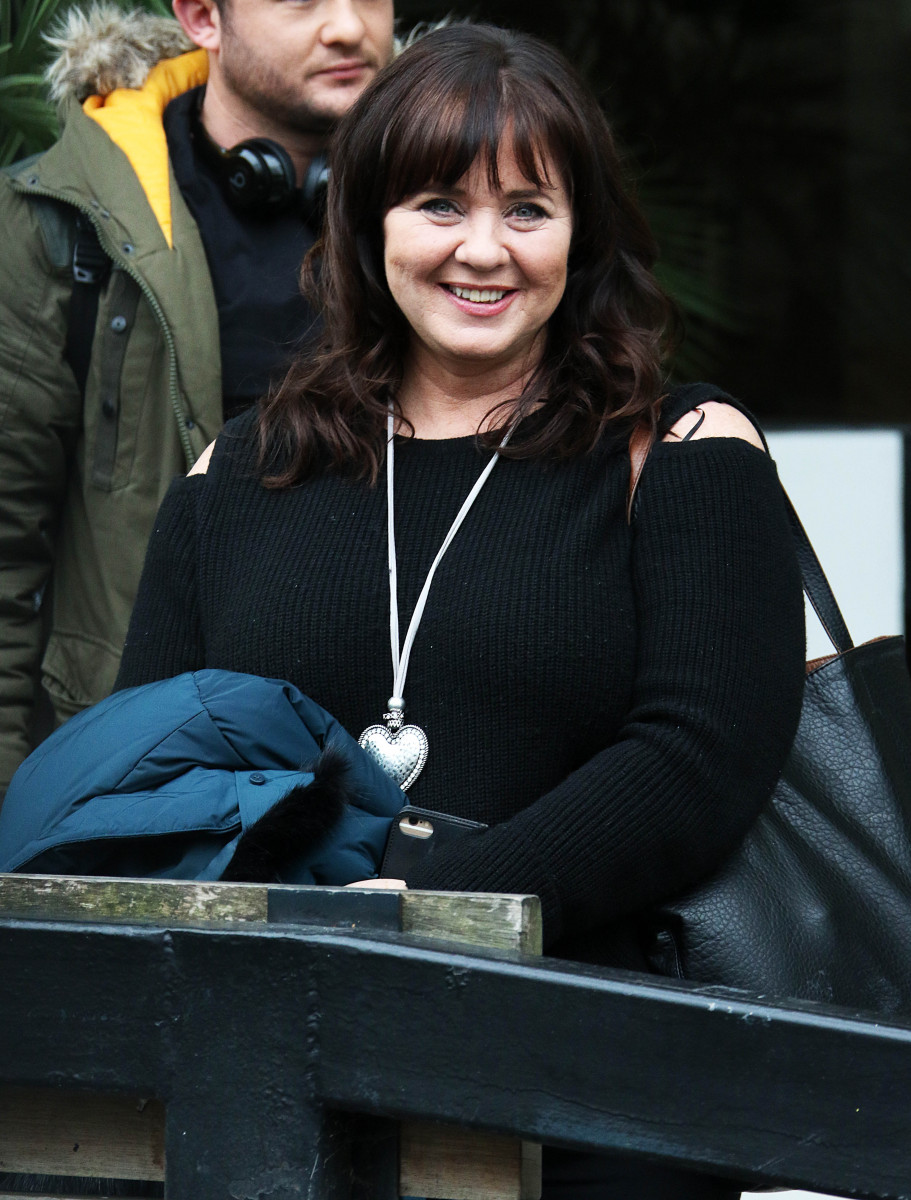 Coleen Nolan and Shane Richie Jr seen at ITV Studios in London 