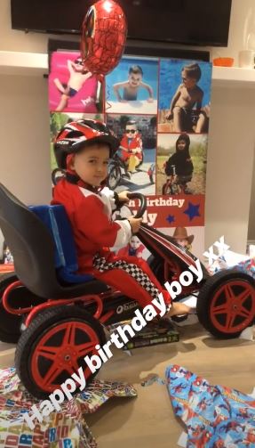 Teddy Thomas turns four