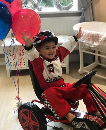 Teddy Thomas turns four