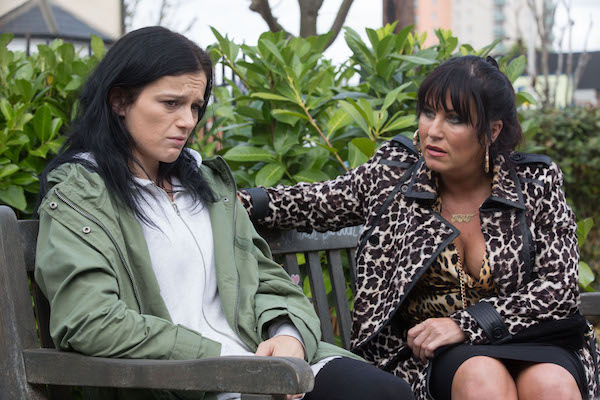 Kat Slater in EastEnders with Hayley Slater 