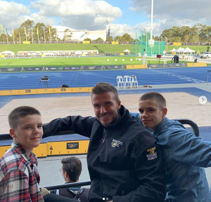 David Beckham shares a sweet pics of himself with his sons Cruz and Romeo 