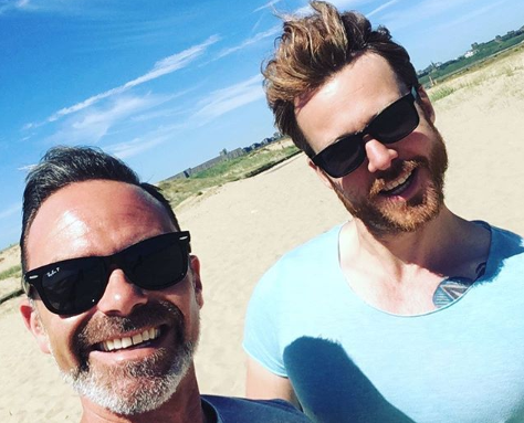 Daniel Brocklebank and partner Stuart