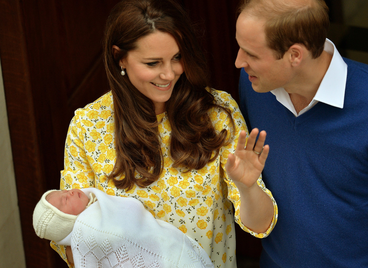 Duke and Duchess of Cambridge after Charlotte's birth