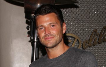 Mark Wright strikes a pose as he is seen leaving the Delilah club by himself in West Hollywood