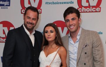 Danny Dyer, Jack Fincham and Dani Dyer, The TV Choice Awards, Dorchester Hotel, London, UK