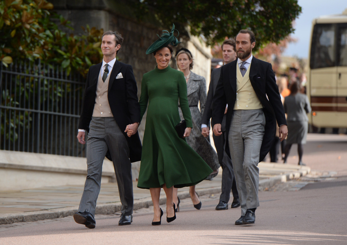 James and Pippa Matthews arriving for Princess Eugenie's wedding (Credit: Splash)