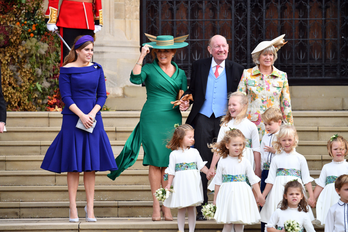 Bridal Party Depart From St George's Chapel