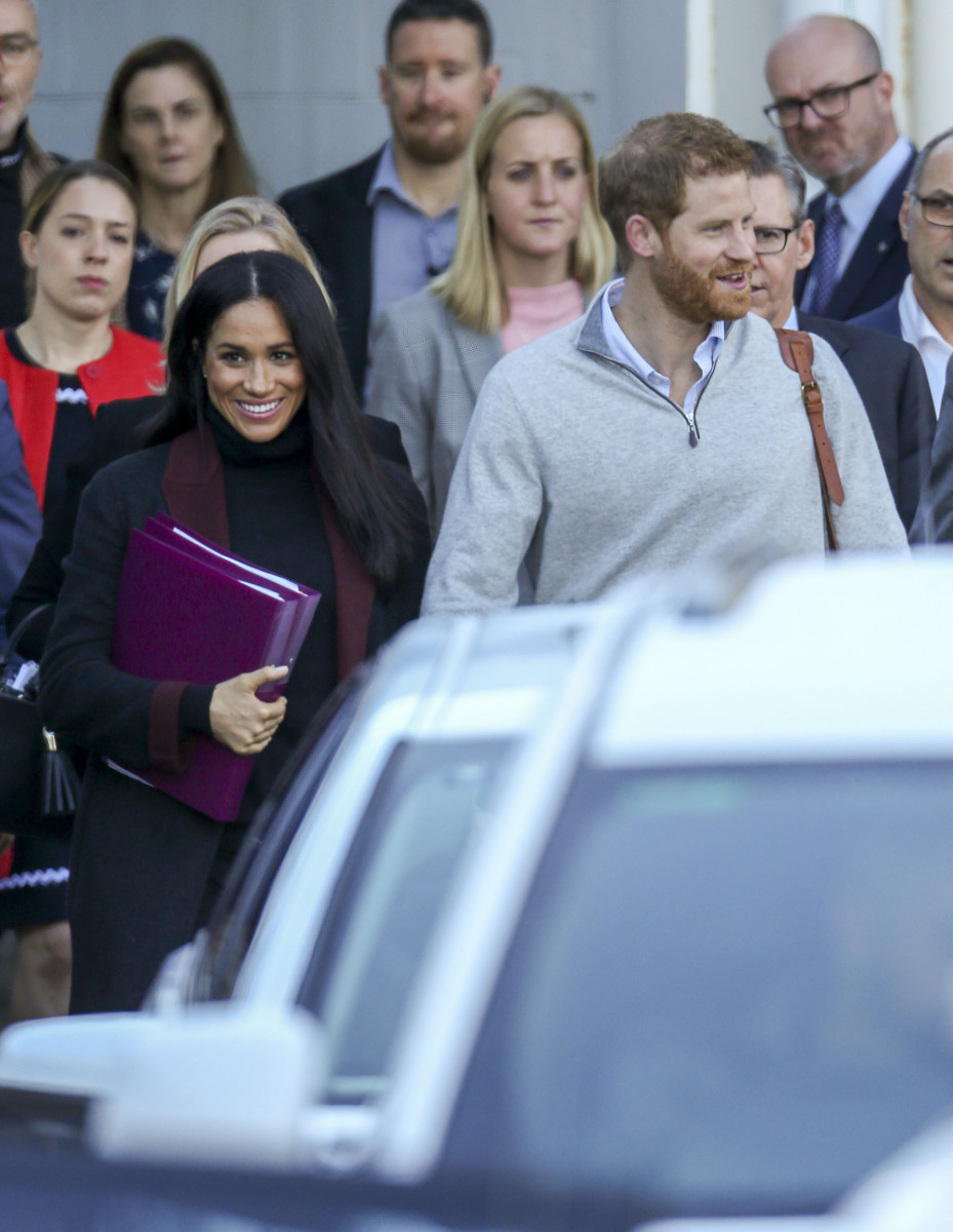 Prince Harry and Meghan Markle, The Duke and Duchess of Sussex arrive at Sydney airport ahead of their Royal Tour of Australia.