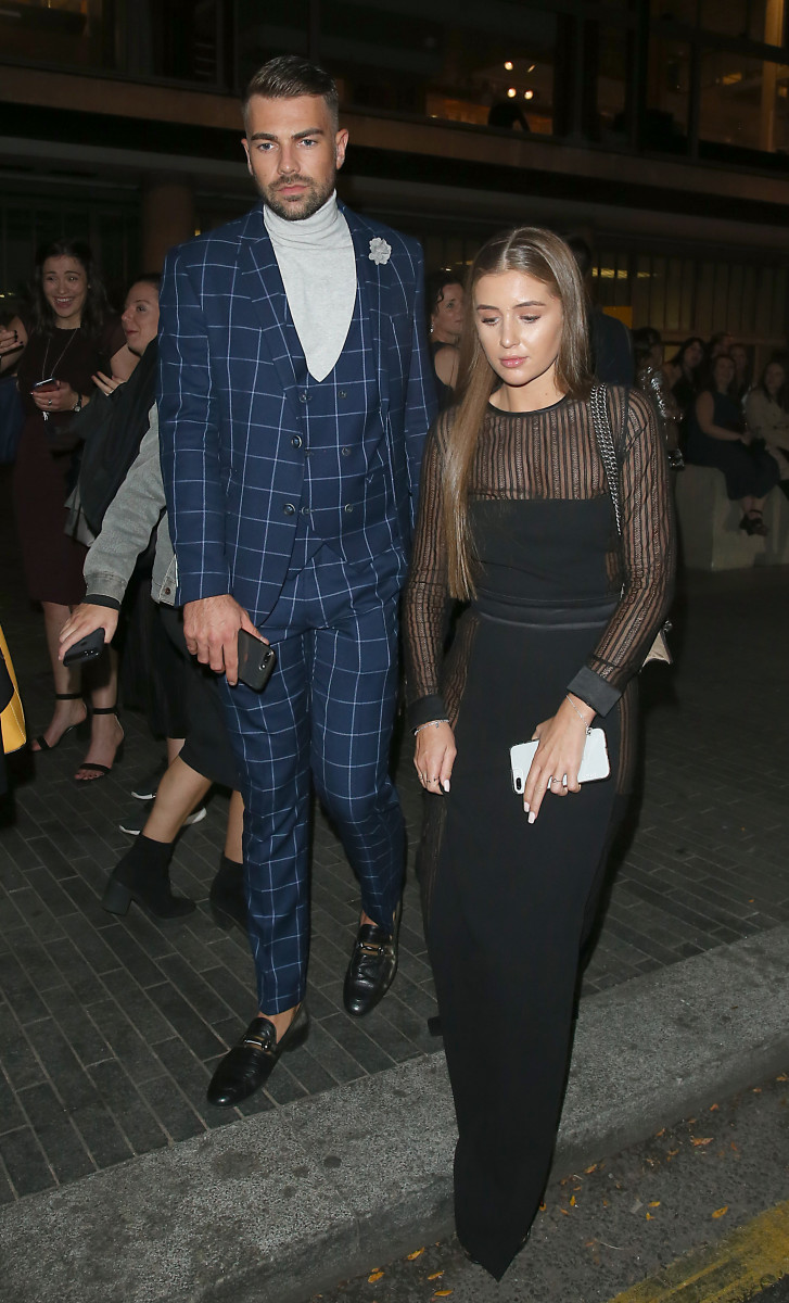 Celebrity guests leaving the Royal Festival Hall on the Southbank in London after attending The ITV Palooza Party, London.