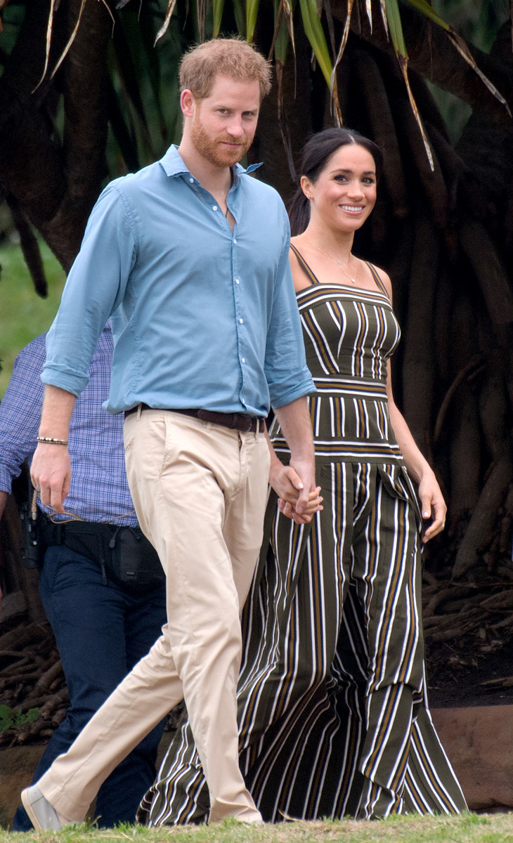 Prince Harry, the Duke of Sussex and Meghan, the Duchess of Sussex visit Bondi Beach and meet a local surfing community group, known as OneWave, raising awareness for mental health and wellbeing