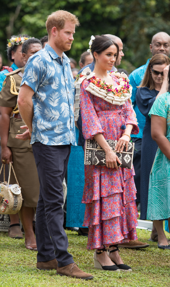 Prince Harry, the Duke of Sussex and Meghan, the Duchess of Sussex visit the University of the South Pacific campus in Suva