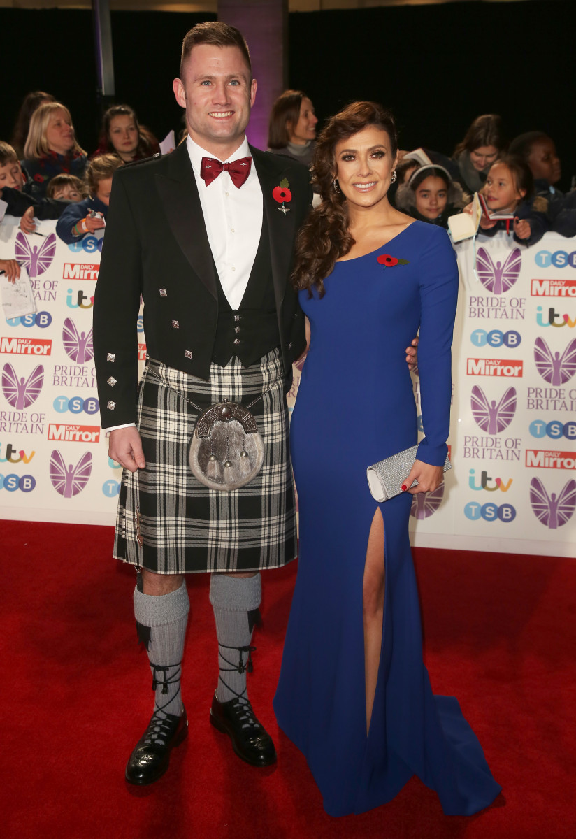 Scott Ratcliff and Kym Marsh, Pride of Britain 2018, Grosvenor House Hotel, London UK, 29 October 2018, Photo by Brett D. Cove