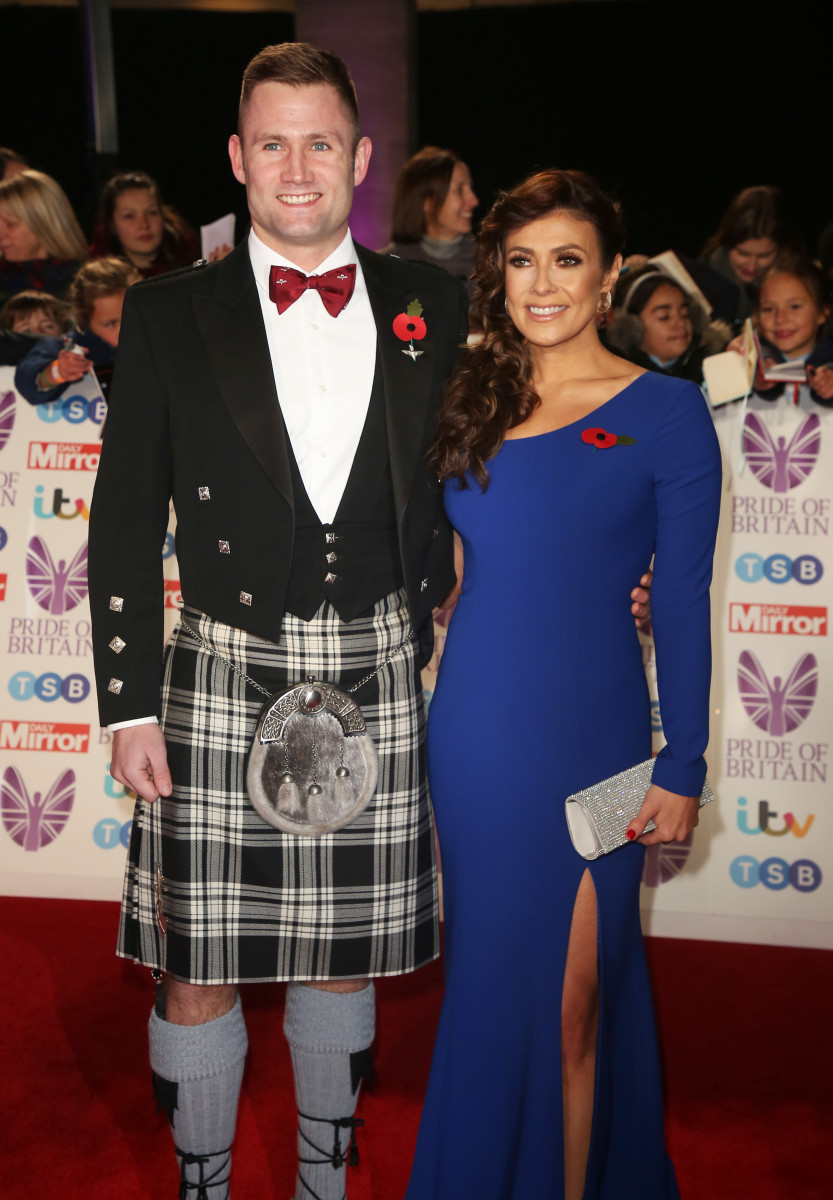 Scott Ratcliff and Kym Marsh, Pride of Britain 2018, Grosvenor House Hotel, London UK, 29 October 2018, Photo by Brett D. Cove