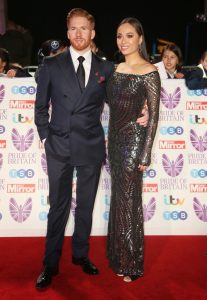 Neil and Katya Jones on the red carpet