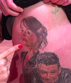 Tracy Barlow tattoo