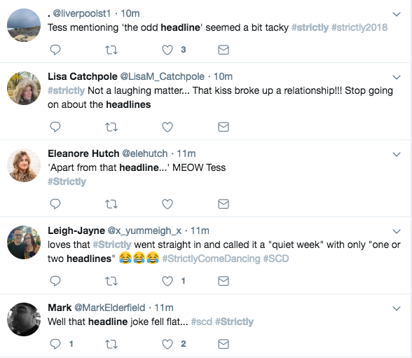 Strictly Come Dancing fans cringe over Seann Walsh and Katya Jones joke