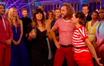 Strictly fans spot Katya's husband Neil glaring as she hugs Seann Walsh after kissing scandal