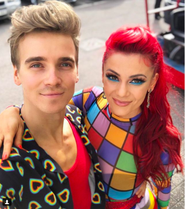 Joe and Dianne have fun together on Strictly
