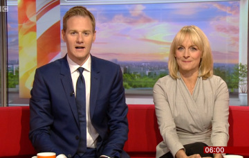 Dan Walker and Louise Minchin on BBC Breakfast
