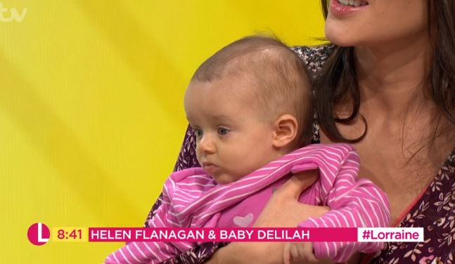 Helen Flanagan and Delilah on Lorraine