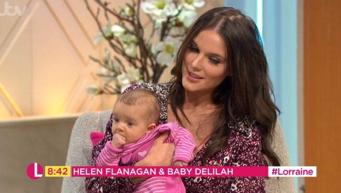 Helen Flanagan and Delilah on Lorraine
