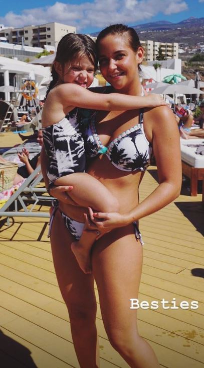 Jacqueline Jossa on holiday with Ella