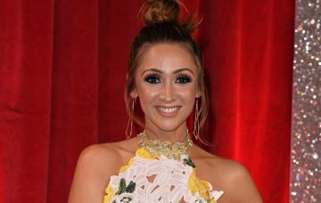 Lucy-Jo Hudson attends The British Soap Awards